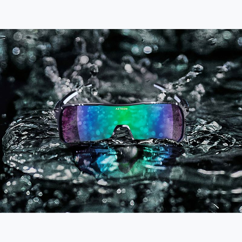 Ochelari de soare Aztron Thunder metalblack/white/polarizedgreen/twilightmirr/grey 6