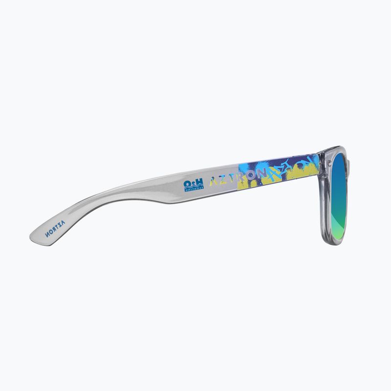 Ochelari de soare pentru copii Aztron Solar ice grey/graffiti/polarized blue/yellow mirror/grey. 8