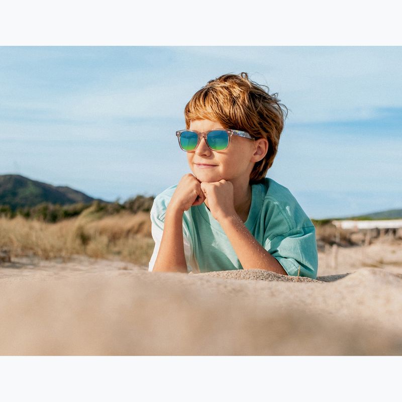 Ochelari de soare pentru copii Aztron Solar ice grey/graffiti/polarized blue/yellow mirror/grey. 11