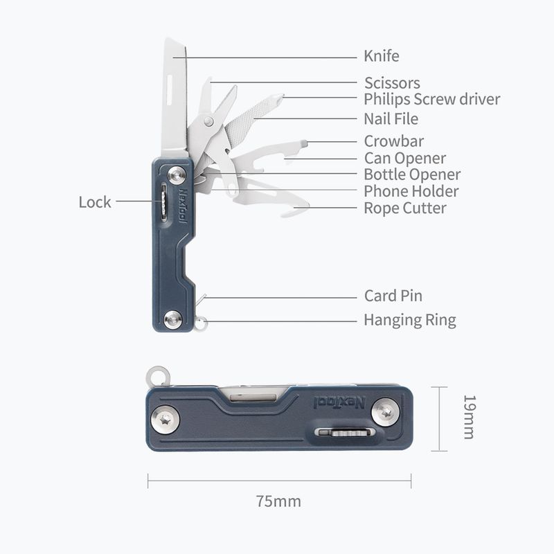 Multitool Nextool Multi Functional blue 2