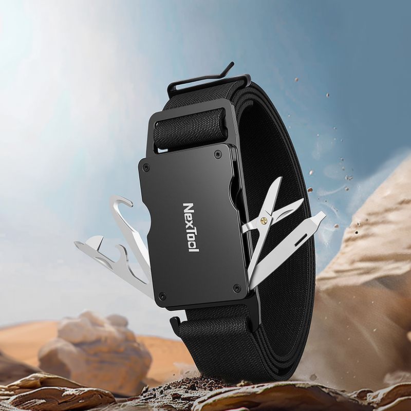 Curea de pantaloni Nextool Multifunctional P50 czarny 6