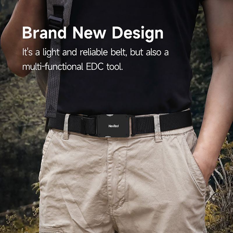 Curea de pantaloni Nextool Multifunctional P50 czarny 7