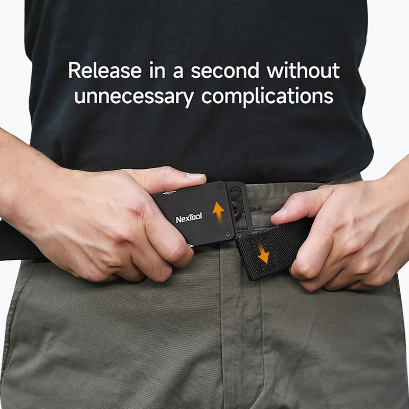 Curea de pantaloni Nextool Multifunctional P50 czarny 8