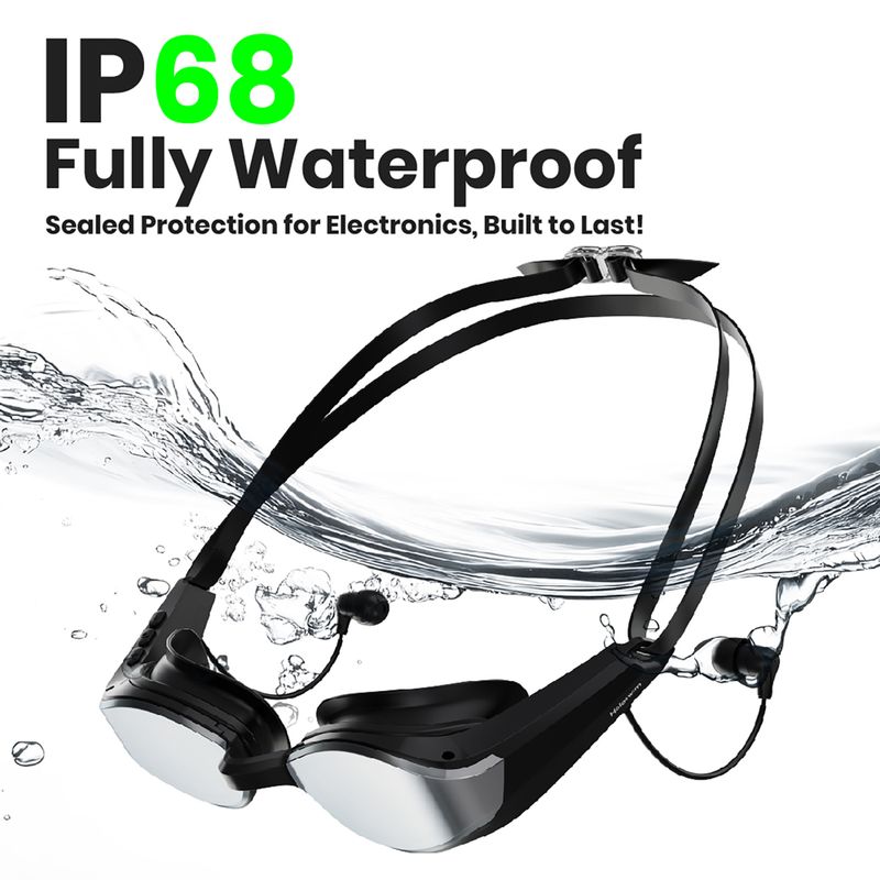 Ochelari de înot Holoswim Solla Wave AI Music silver 2