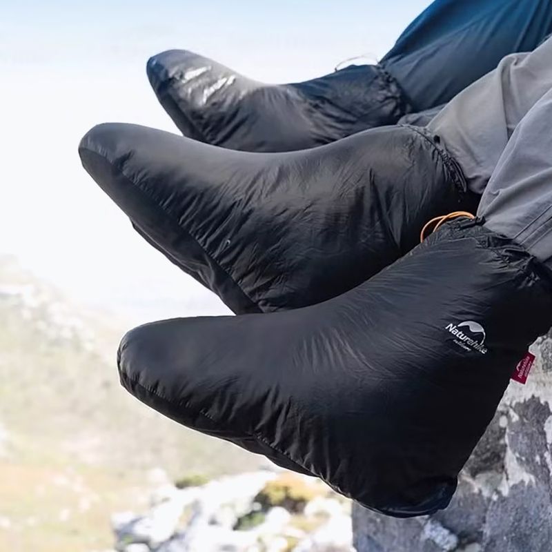 Ghete îmblănite Naturehike Duck Down black 2