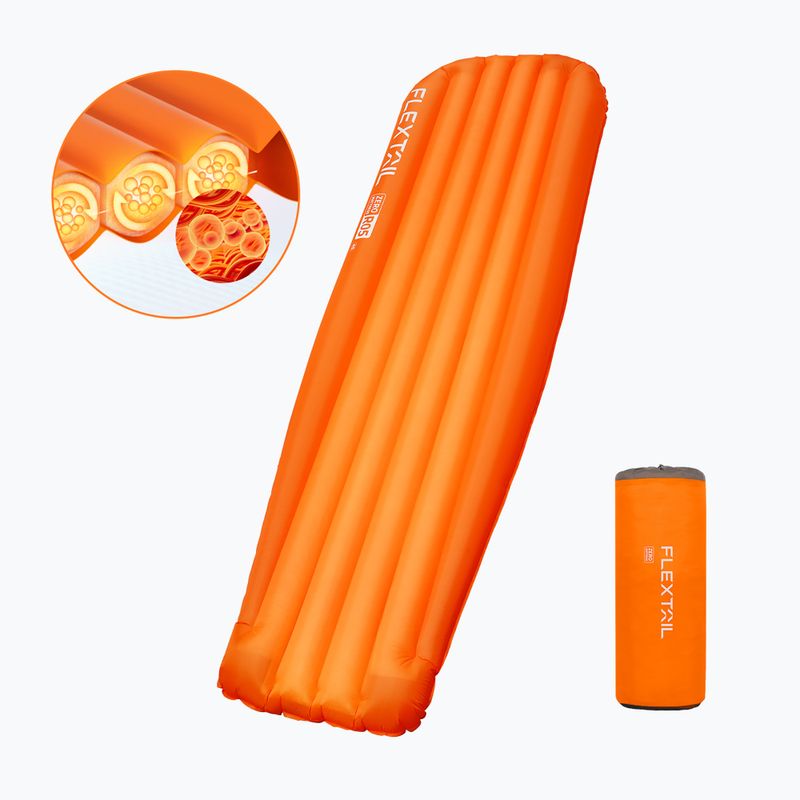 Saltea gonflabilă Flextail Zero R05 Mummy orange 2