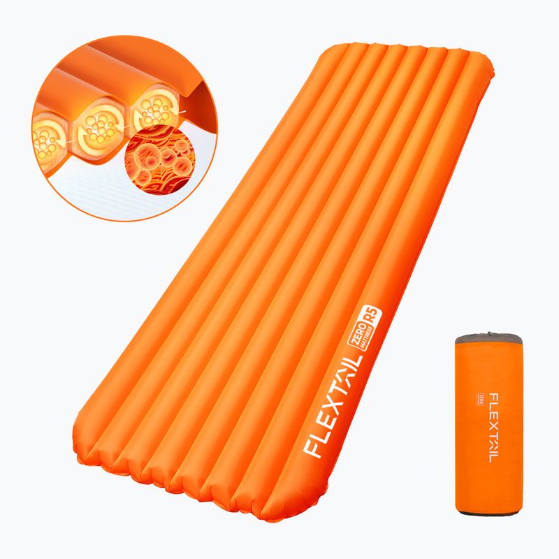 Saltea gonflabilă Flextail Zero R05 Regular orange 2