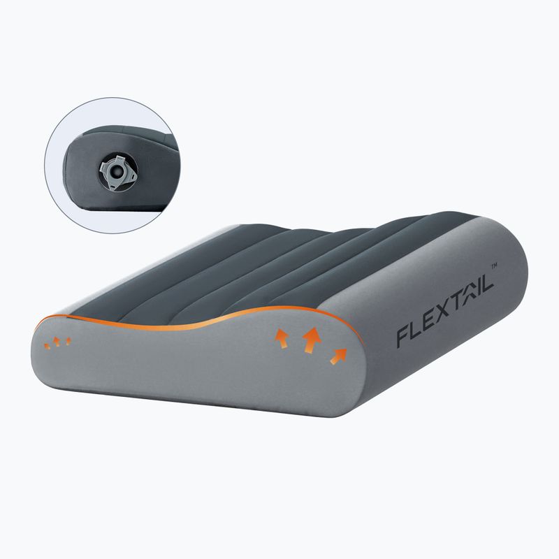 Pernă de turism FLEXTAIL Zero Pillowse grey 2