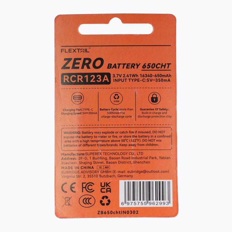 Acumulator FLEXTAIL Zero 650 Cht orange 5