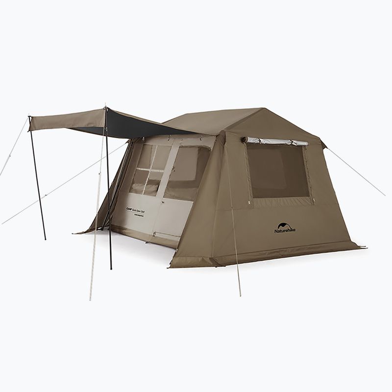 Cort de camping pentru 4 persoane Naturehike Village 6.0 brown 2