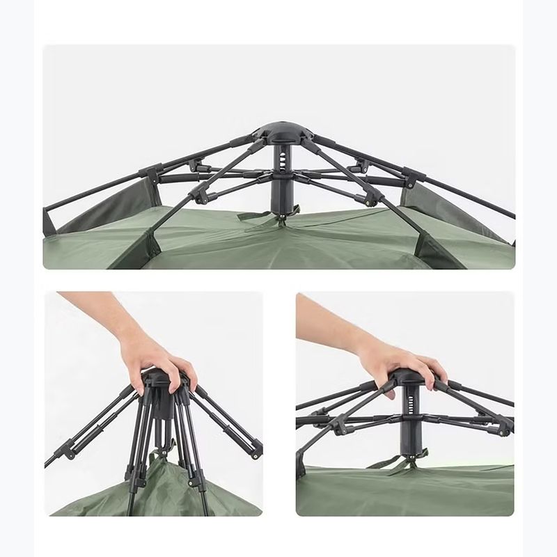 Cort de camping 4-persoane Naturehike Pop-Up 4 Automatic forest green 3