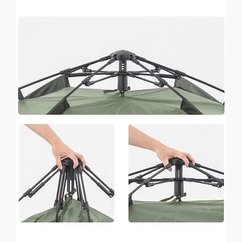 Cort de camping 3-persoane Naturehike Pop-Up 3 Automatic forest green 4