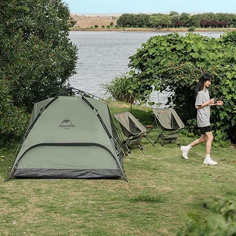 Cort de camping 3-persoane Naturehike Pop-Up 3 Automatic forest green 6