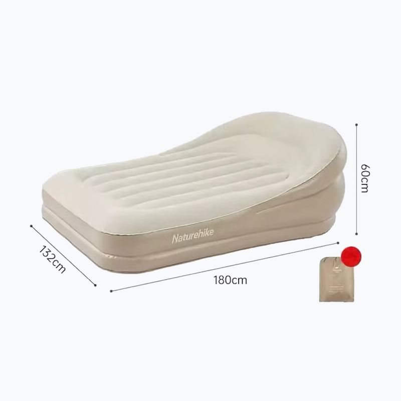 Canapea gonflabilă Naturehike Lanyue Double beige 2