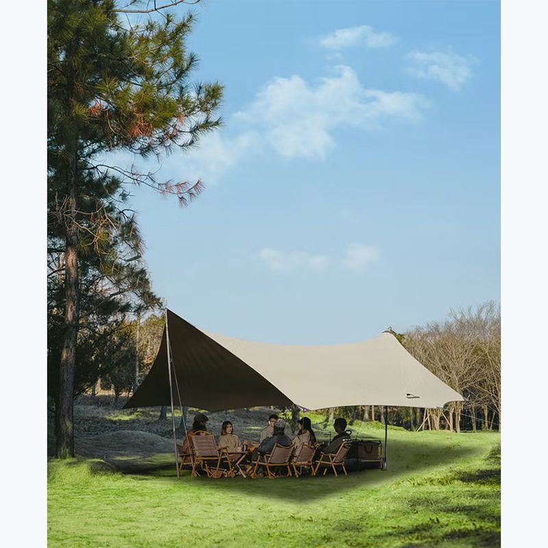 Adăpost Naturehike Sky Ti Black Hexagon khaki 3