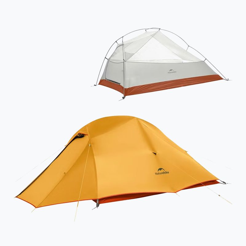Cort de trekking 3-persoane Naturehike Cloud Up 3 Base 2 ornage 2