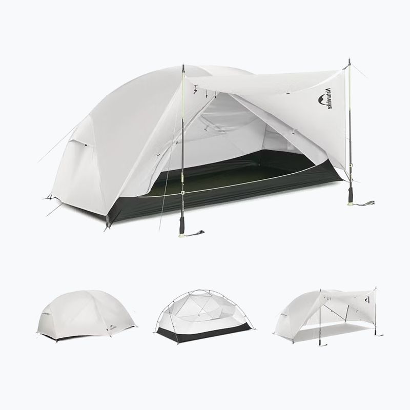 Cort de trekking 2-persoane Naturehike Mongar Pro 2 20D light grey 2
