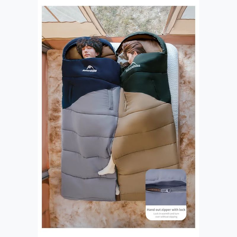 Sac de dormit Naturehike U250 Sunny Day Left navy blue 3