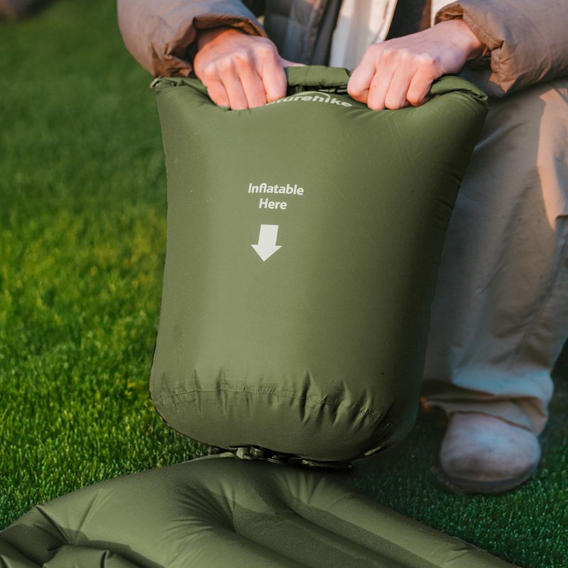 Saltea gonflabilă Naturehike Double FC01 army green 7