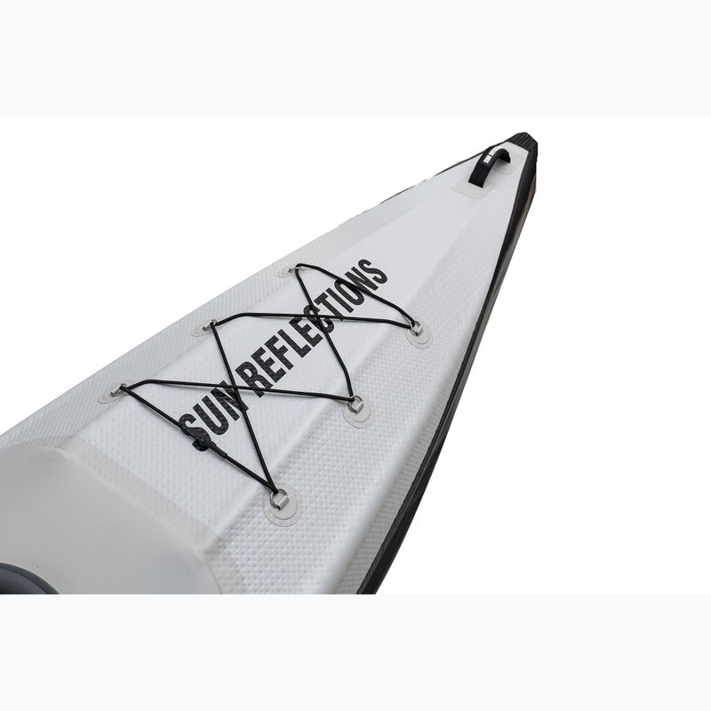 Caiac gonflabil 1-persoană Sun Reflections Full DS light grey/black 6