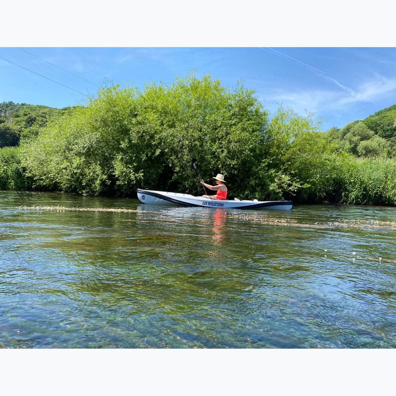 Caiac gonflabil 1-persoană Sun Reflections Full DS light grey/black 17