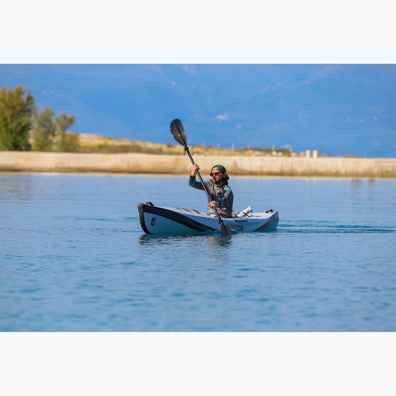 Caiac gonflabil 1-persoană Sun Reflections Full DS light grey/black 18