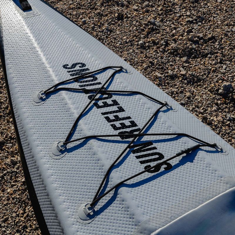 Caiac gonflabil 1-persoană Sun Reflections Full DS light grey/black 23