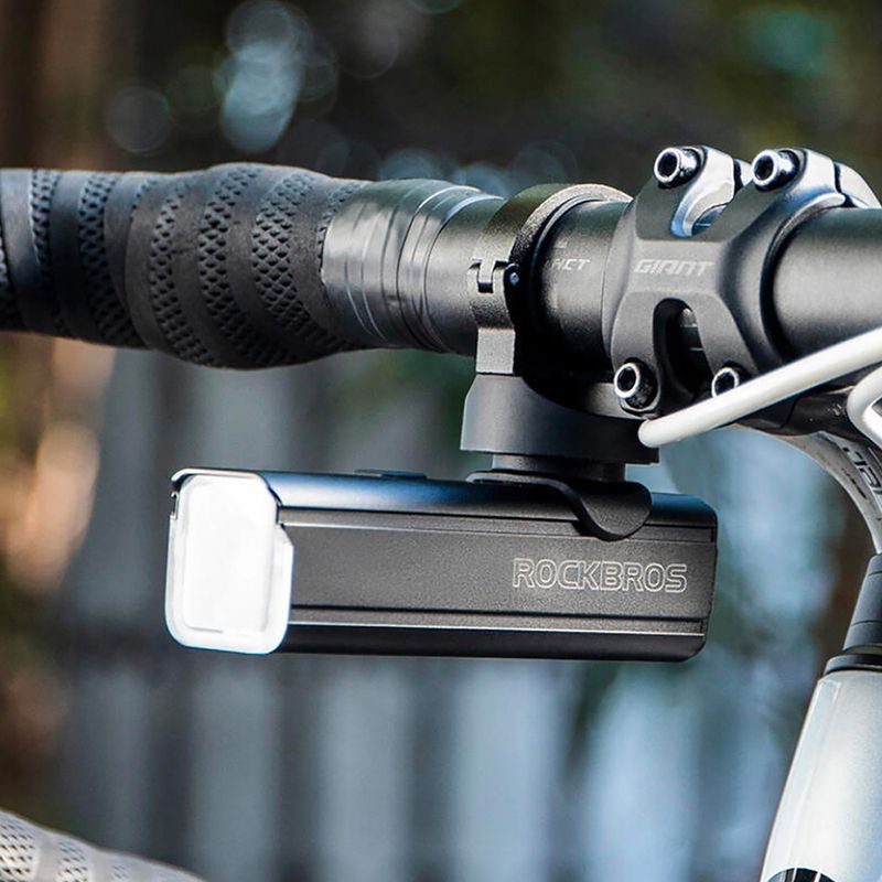 Far de bicicletă față Rockbros 24610002001 Front Light 1000 Lumen black 7