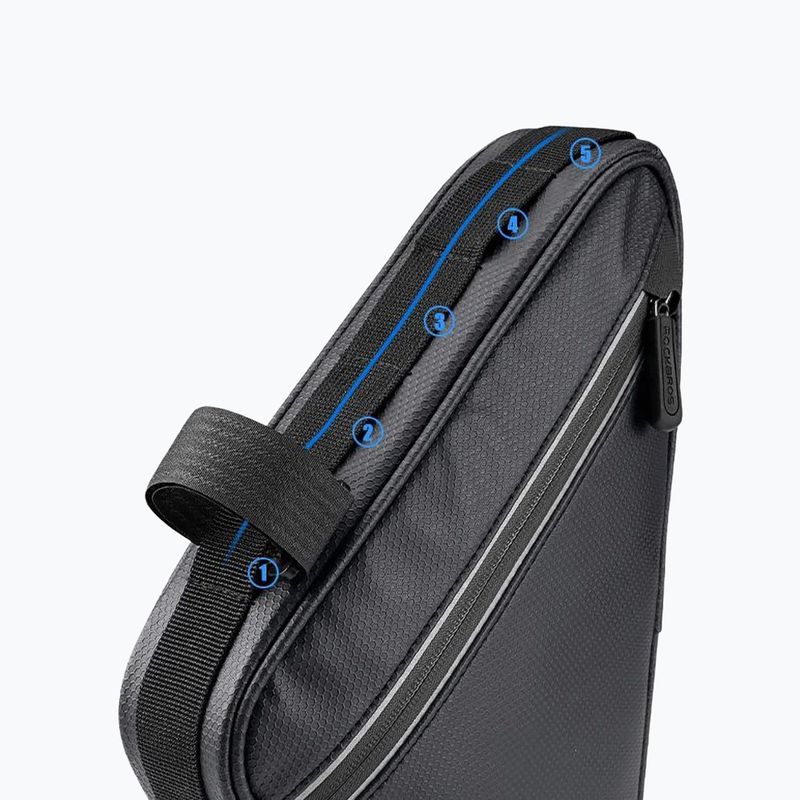 Geantă de bicicletă pentru cadru Rockbros B39-2 1,5 l black 7