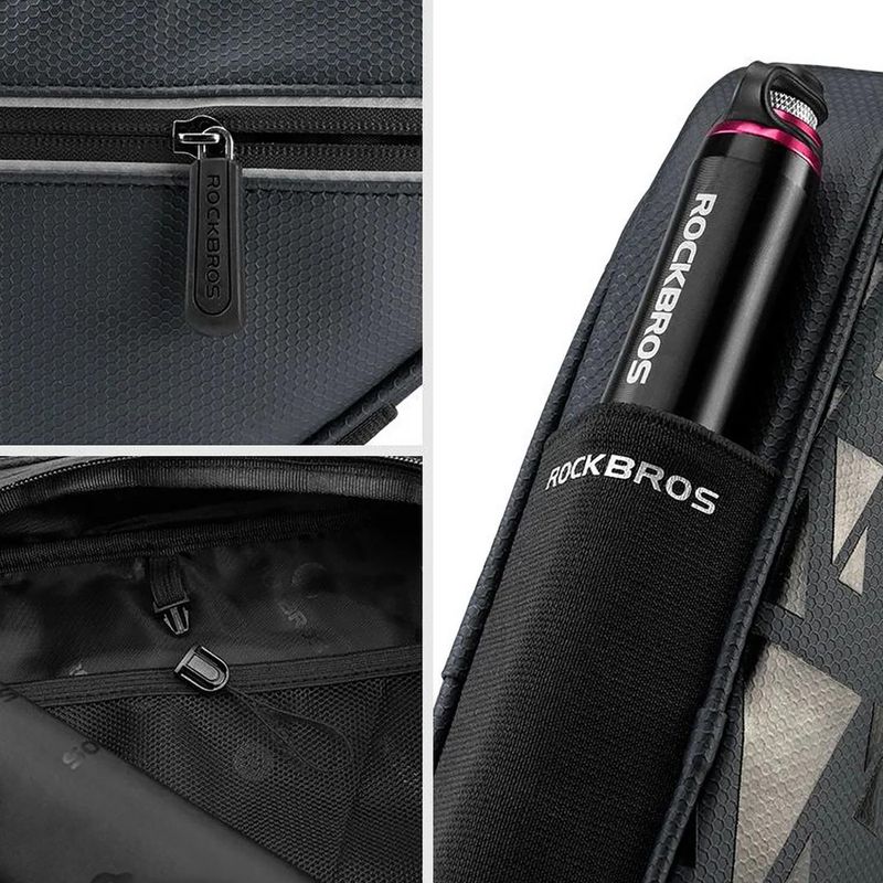 Geantă de bicicletă pentru cadru Rockbros B39-2 1,5 l black 8