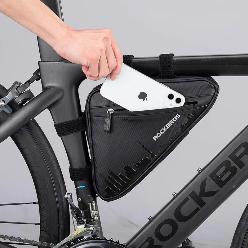 Geantă de bicicletă pentru cadru Rockbros B39-2 1,5 l black