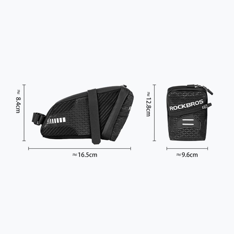 Geantă de bicicletă sub șa Rockbros C29 1,5 l black 2
