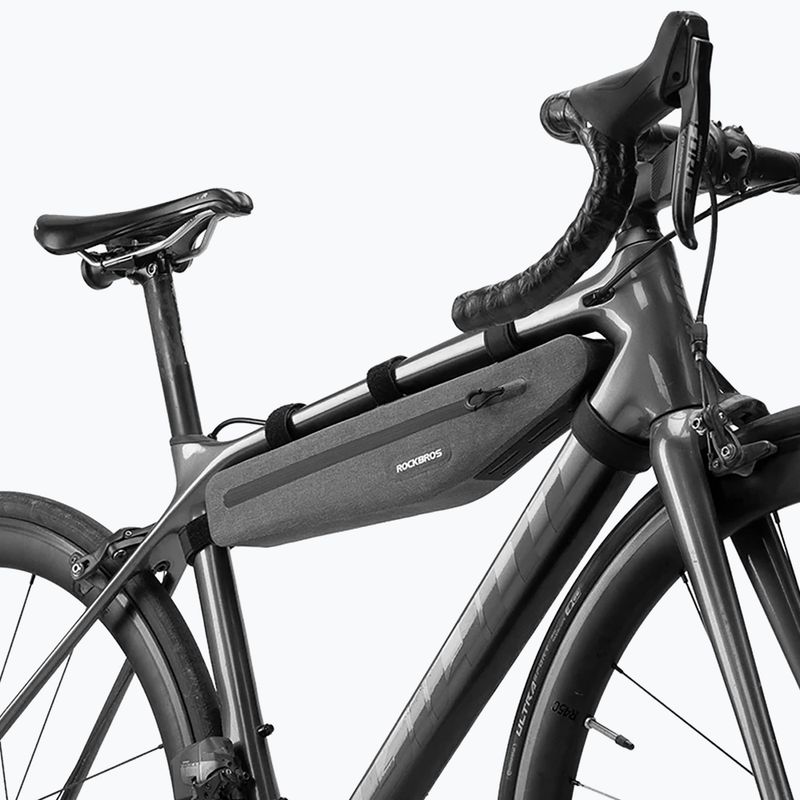 Geantă de bicicletă pentru cadru Rockbros AS-052 1,5 l grey 2