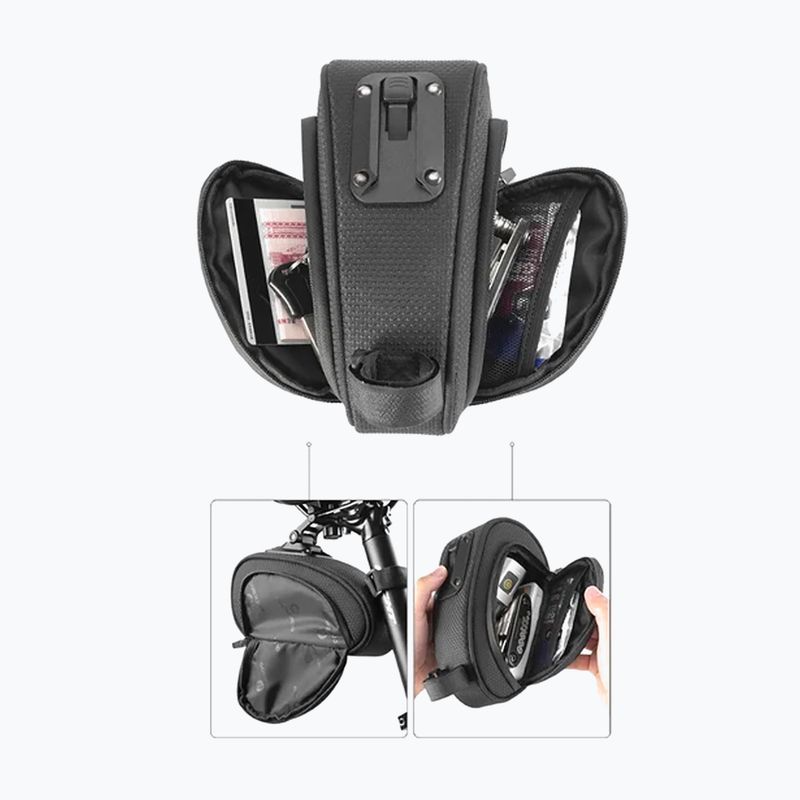 Geantă de bicicletă sub șa Rockbros C40 1,2 l black 4