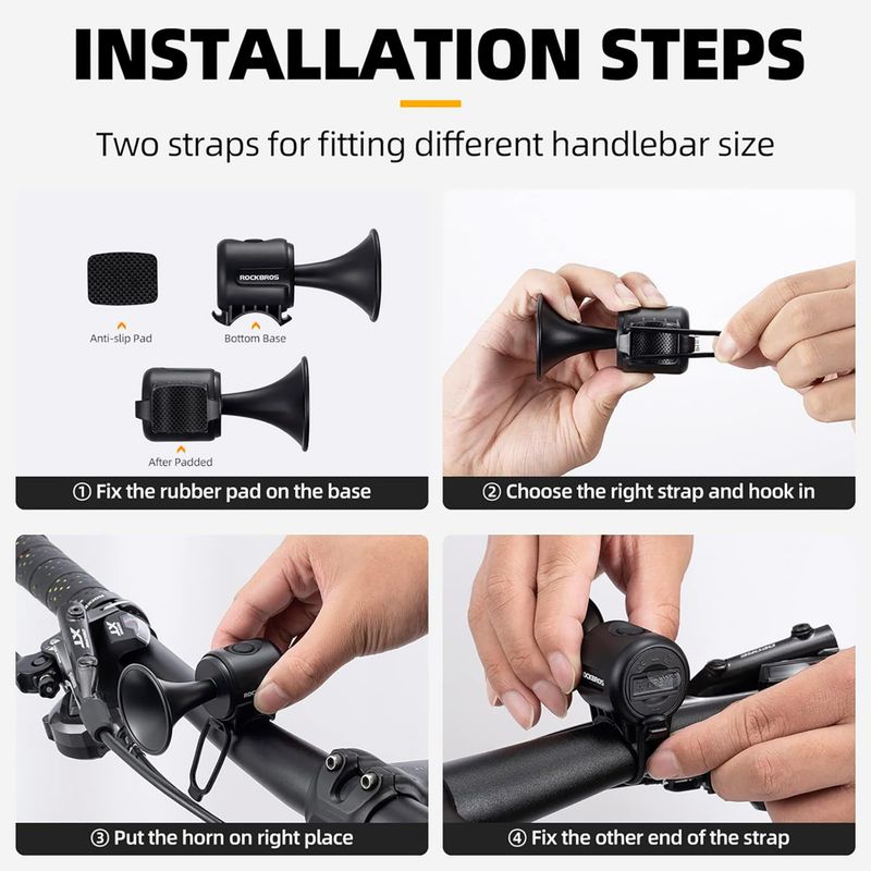 Clopoțel de bicicletă Rockbros 34210002 black 3