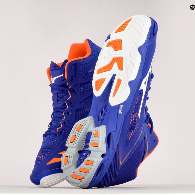 Încălțăminte de volei pentru bărbați Mizuno Wave Lightning Z5 Mid, albastru, V1GA190500 10