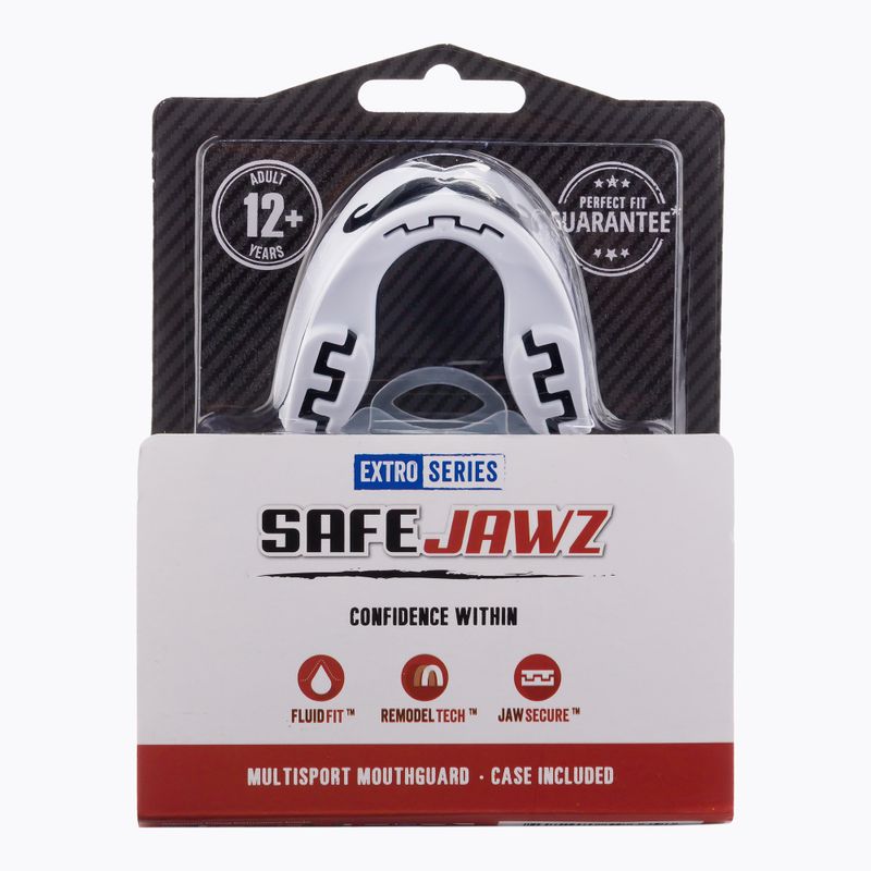 SAFEJAWZ Seria Extro negru/alb Protector de maxilar SJMOA