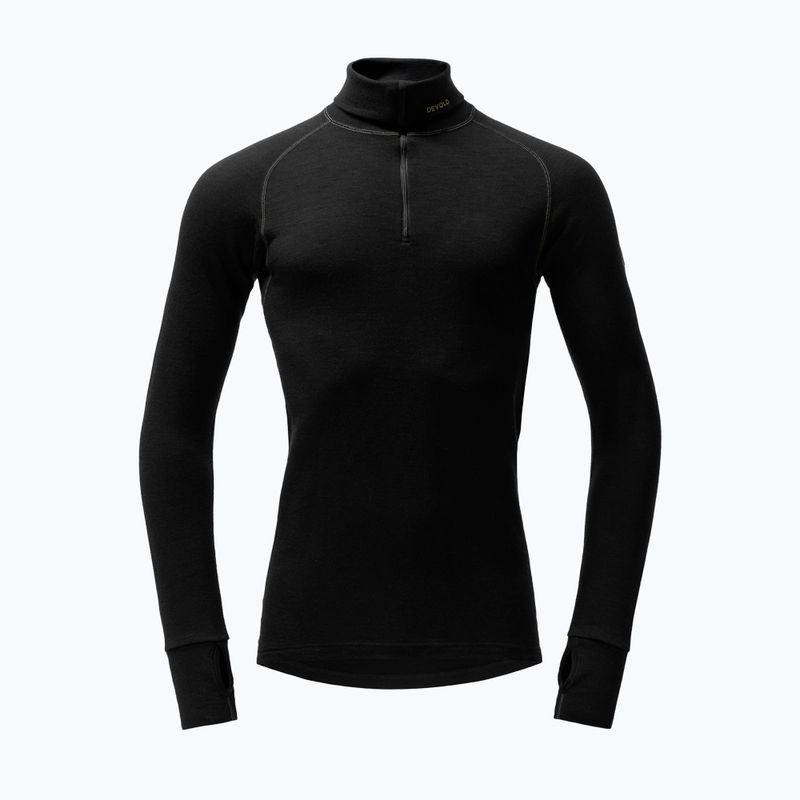 Bluză termoactivă pentru bărbați Devold Expedition Merino 235 Zip Neck black 5