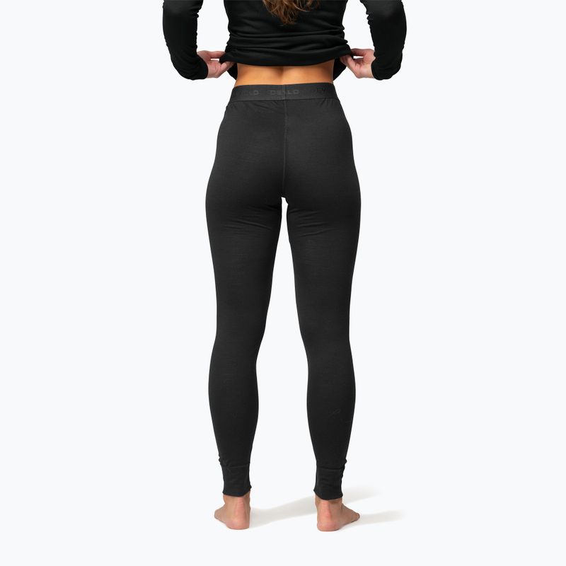 Pantaloni termoactivi pentru femei Devold Breeze Merino 150 Longs black 2