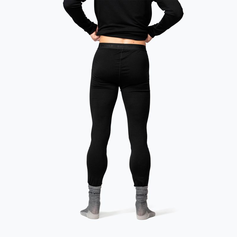 Colanți termoactivi pentru bărbați Devold Breeze Merino 150 Longs black 2