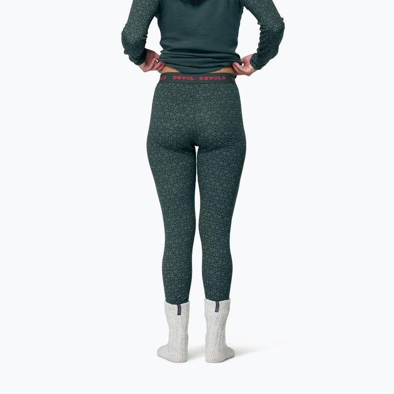 Pantaloni termoactivi pentru femei Devold Duo Active Merino 205 Longs woods 2