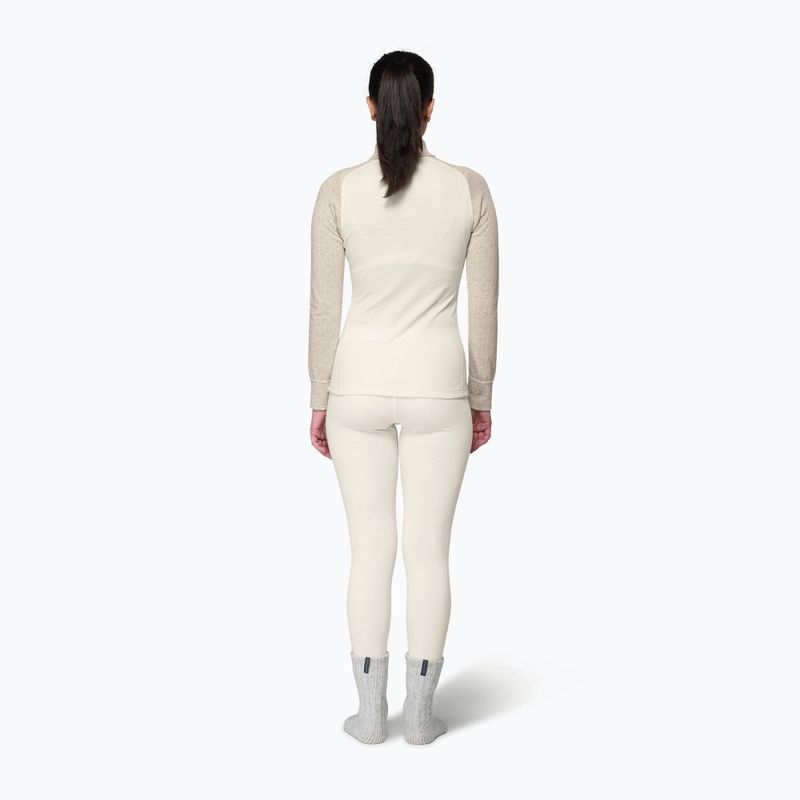 Bluză termoactivă pentru femei Devold Duo Active Merino 205 Zip Neck raw white 3