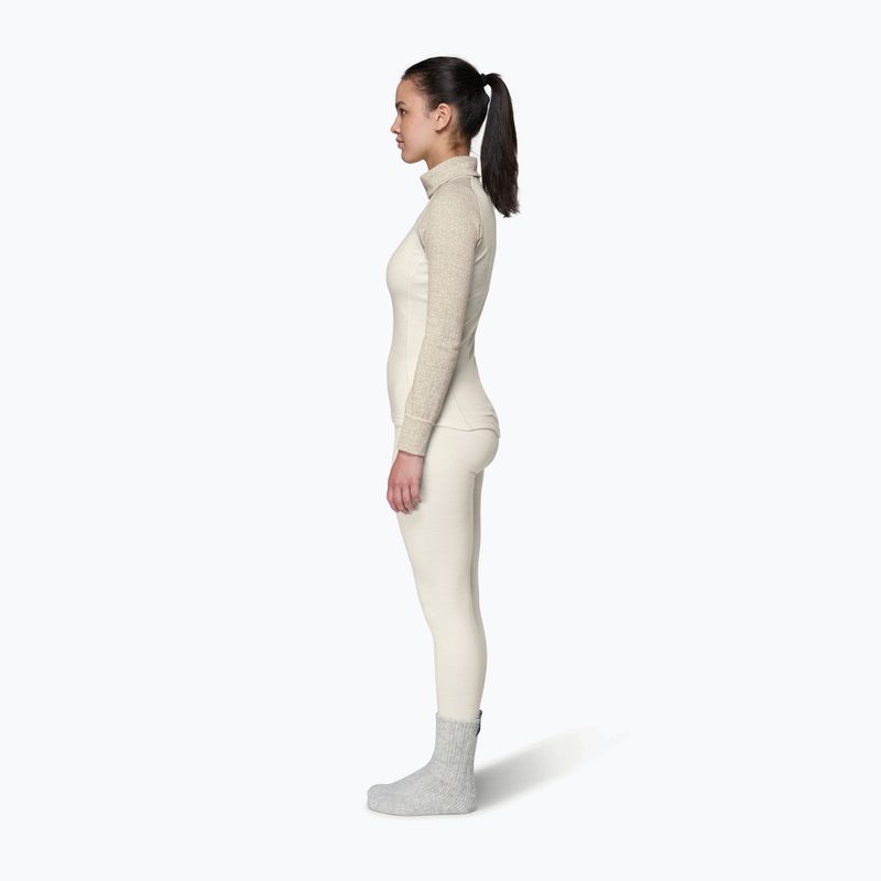Bluză termoactivă pentru femei Devold Duo Active Merino 205 Zip Neck raw white 4