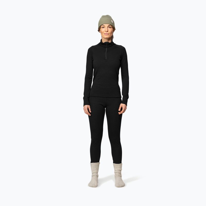 Bluză termoactivă pentru femei Devold Duo Active Merino 205 Zip Neck black 2