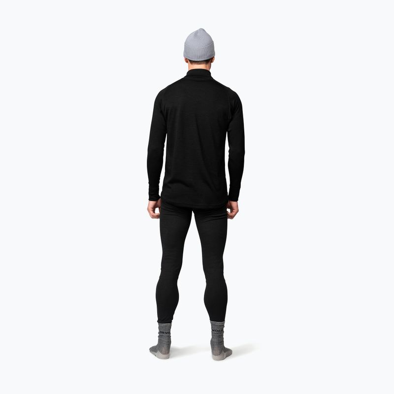 Bluză termoactivă pentru bărbați Devold Duo Active Merino 205 Zip Neck black 3