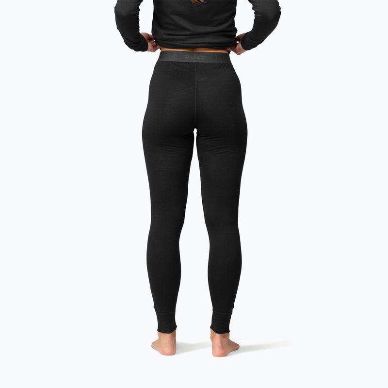 Pantaloni termoactivi pentru femei Devold Breeze Plus Merino 200 Longs black 2