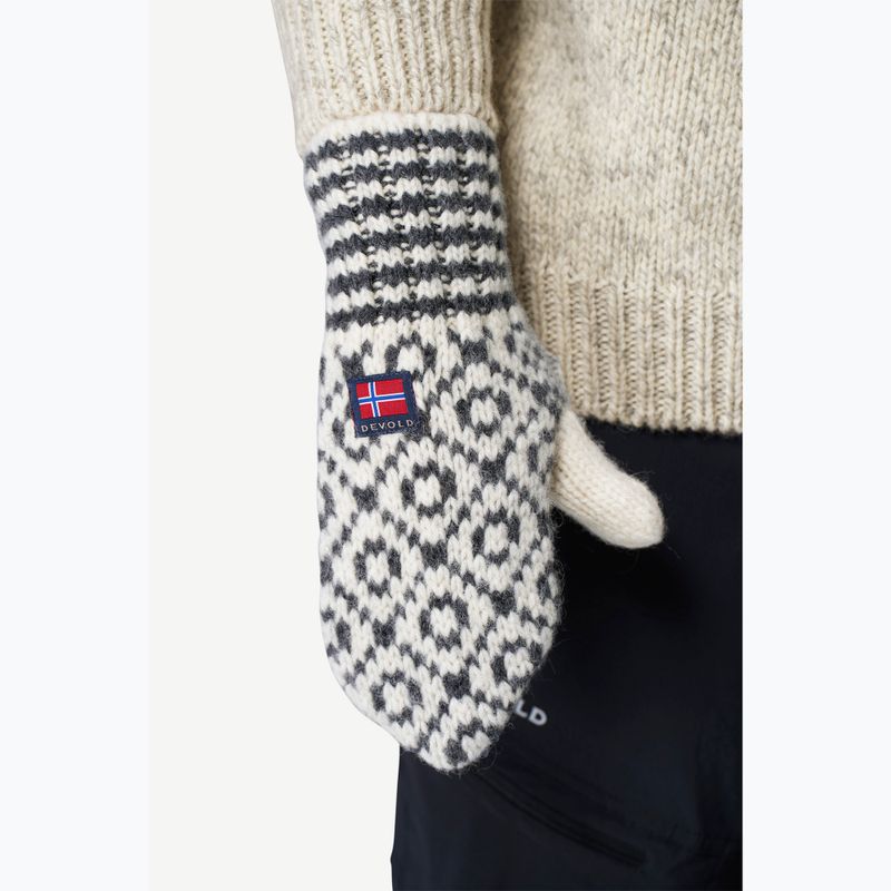 Mănuși Devold Svalbard Wool Mitten offwhite/anthracite 2