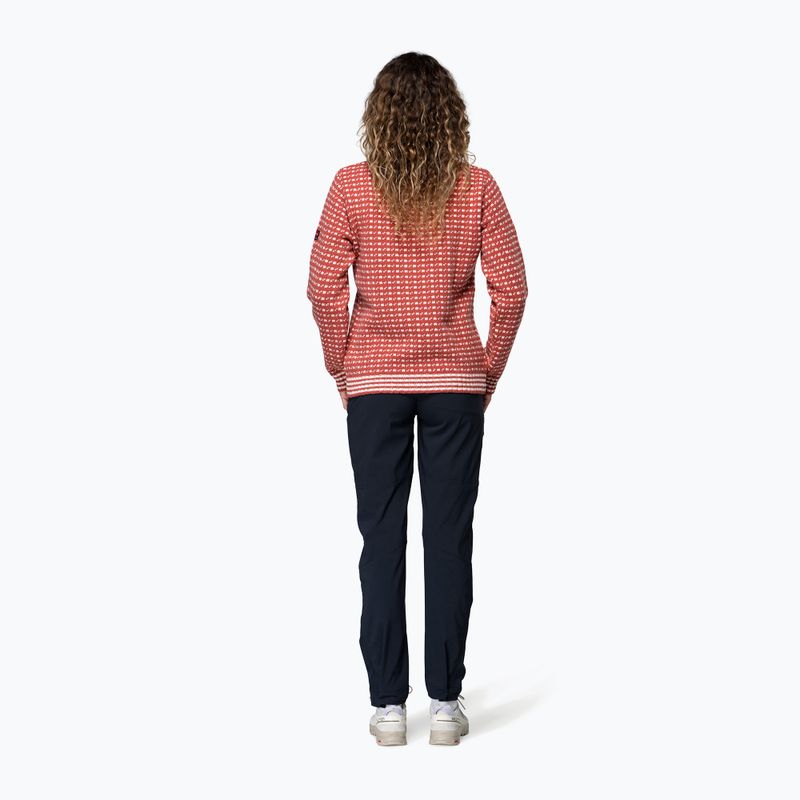 Pulover Devold Islender Refined marsala/offwhite 3