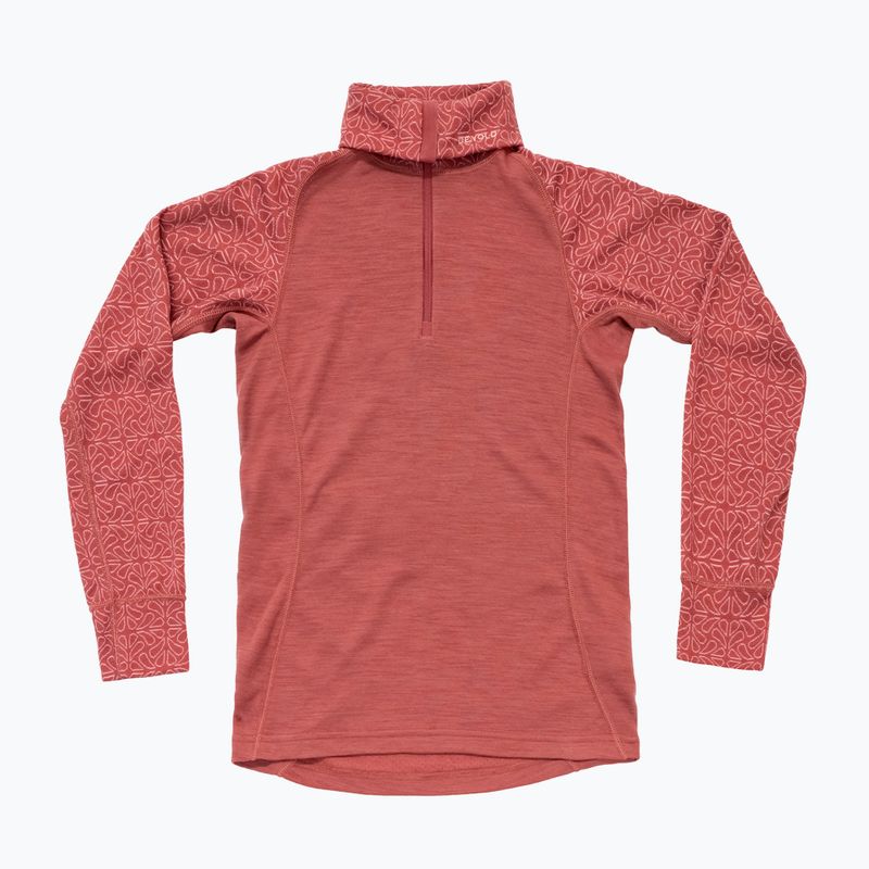 Bluză termoactivă pentru femei Devold Duo Active Merino 205 Zip Neck marsala 5