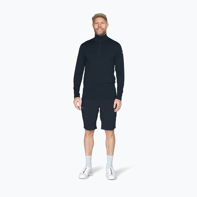 Bluză termoactivă pentru bărbați Devold Breeze Plus Merino 200 Zip Neck ink 2
